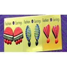 Handpainted Terracotta Jewellery – Ear rings